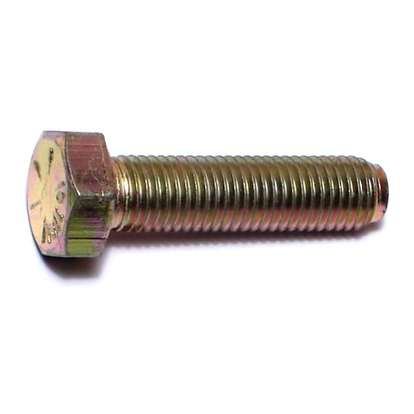 Midwest Fastener Grade 8, 5/16"-24 Hex Head Cap Screw, Zinc Yellow Steel, 1-1/4 in L, 50 PK 00843 - main